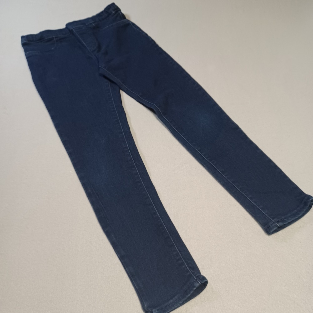 Levis Girls Size 10 Pull On Skinny Jeans Dark Indigo Denim Leggings‎ D680-D79
